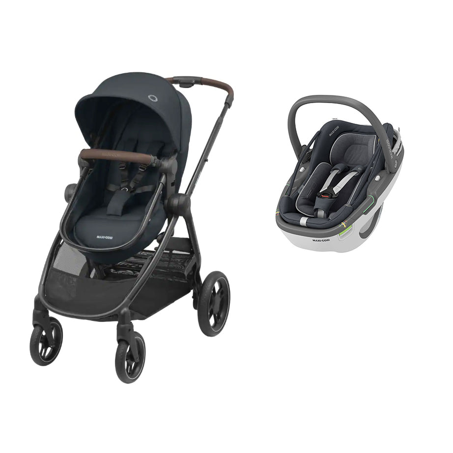 [DUO] Zelia 3 + Coral 360 Essential Graphite Maxi Cosi