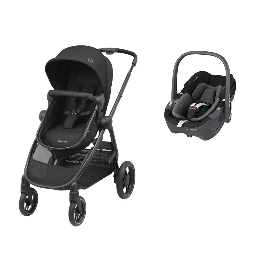 [DUO] Zelia 3 + Pebble 360 Essential Black Maxi Cosi