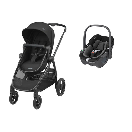 [DUO] Zelia 3 + Pebble 360 Essential Black Maxi Cosi
