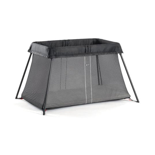 Travel Cot Light Mesh - Black [40280]