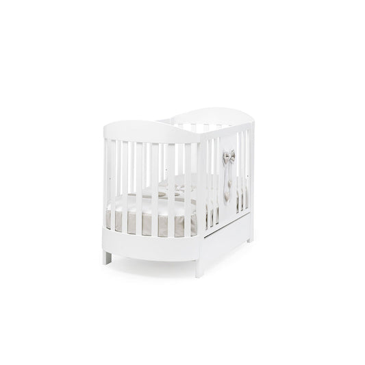 Lilli Crib White Oval Cot Erbesi