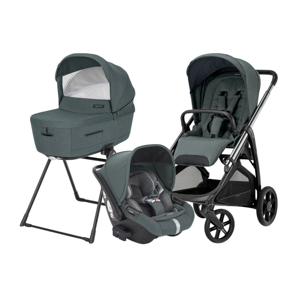 [TRIO] Aptica Darwin Recline - Sistema Quattro  EMERALD GREEN Inglesina