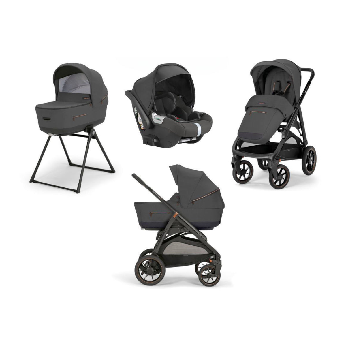 [TRIO] Aptica XT Darwin Sistema Quattro MAGNET GREY Inglesina
