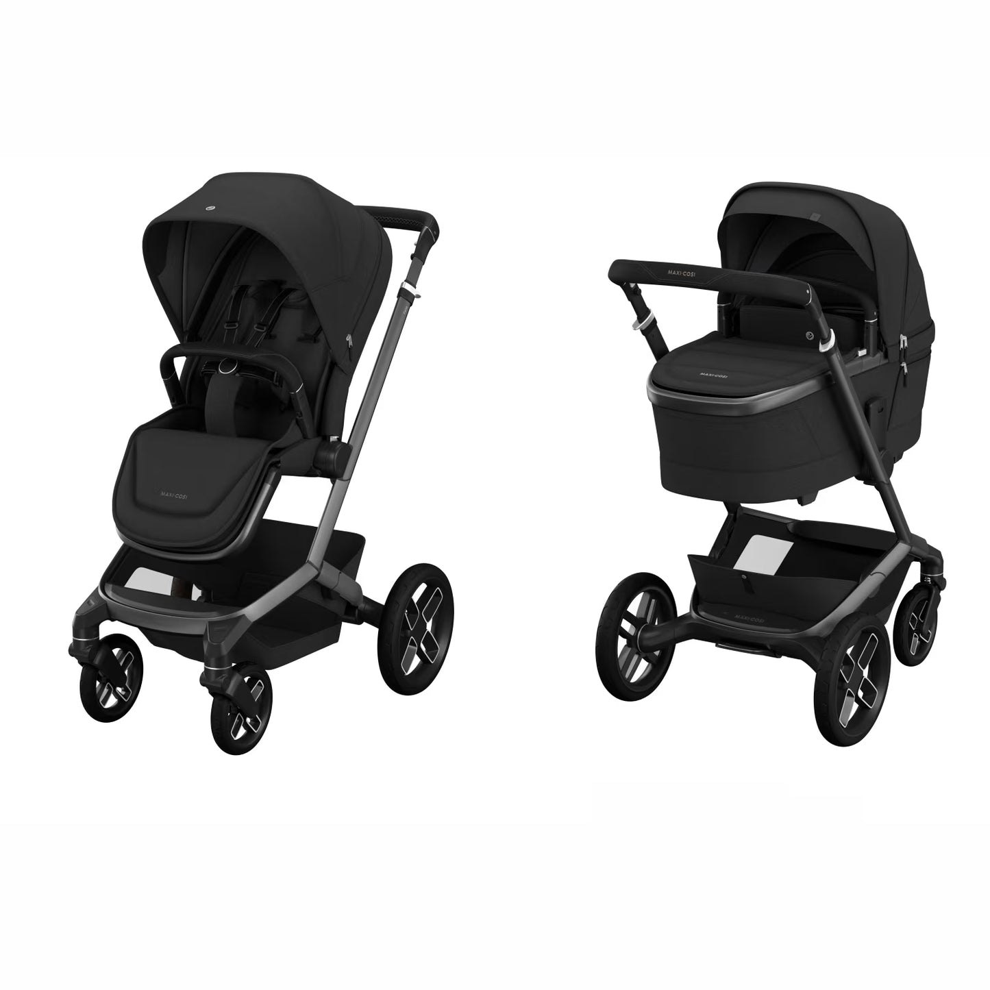 Duo Fame + carrycot Twillic Black Maxi Cosi