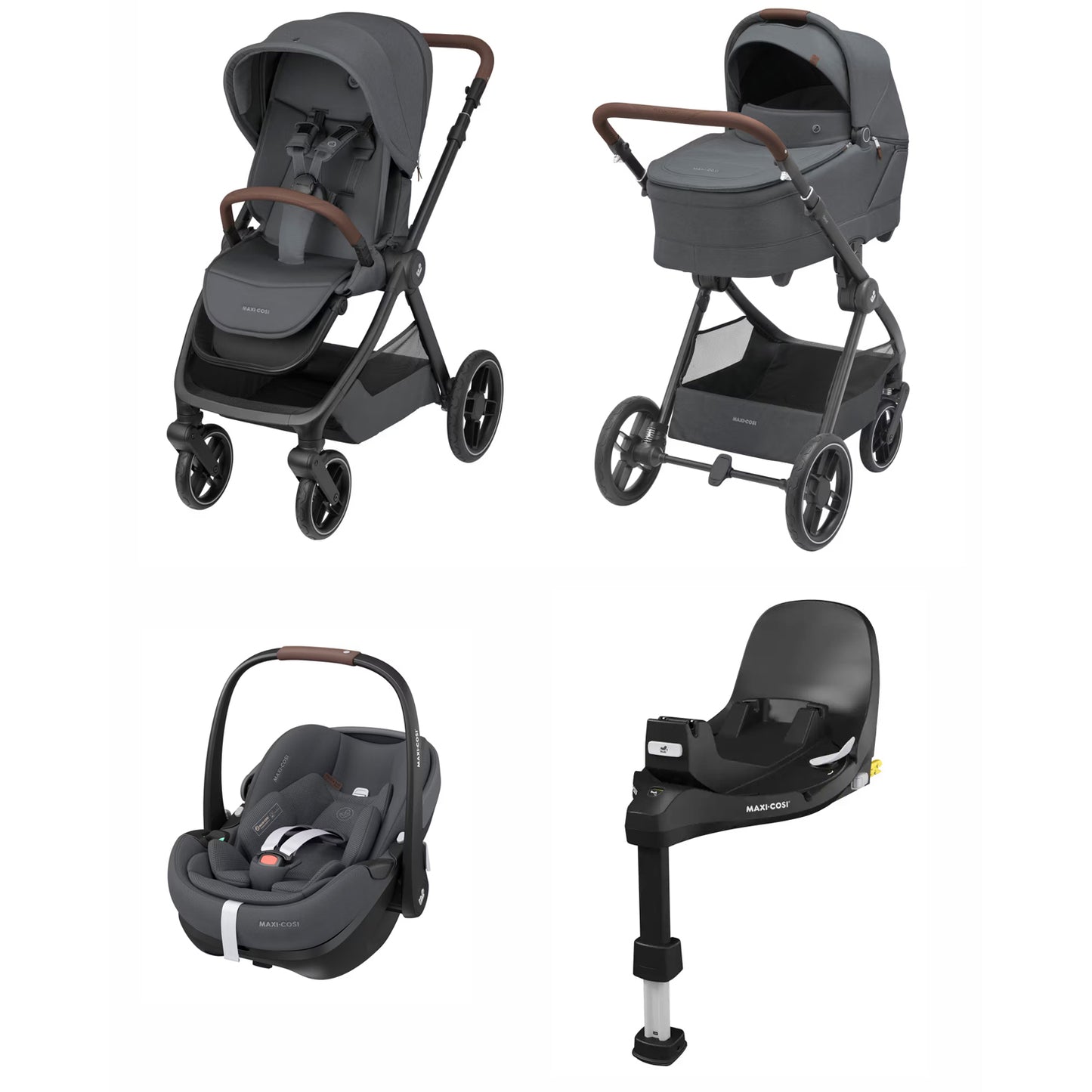 Trio Oxford Plus Twillic Graphite Maxi Cosi