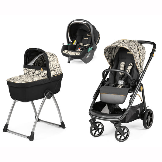 Trio Veloce + Culla Belvedere + Primo Viaggio Lounge GRAPHIC GOLD