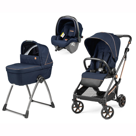 Trio Vivace + Culla Belvedere + Primo Viaggio SLK BLUE SHINE