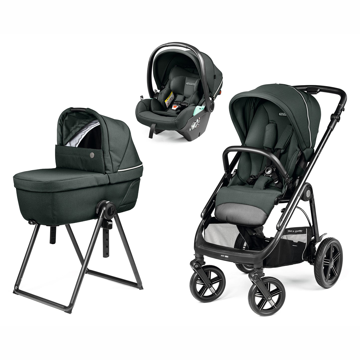 Trio Veloce TC + Culla Belvedere + Primo Viaggio Lounge METAL Peg Perego