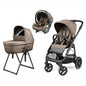 Trio Veloce TC + Culla Belvedere + Primo Viaggio Lounge PINE BARK Peg Perego