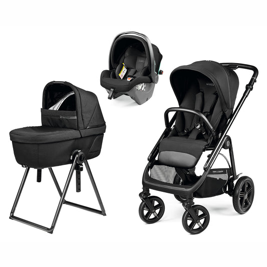 Trio Veloce TC + Culla Belvedere + Primo Viaggio SLK TRUE BLACK Peg Perego