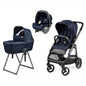 Trio Veloce + Culla Belvedere + Primo Viaggio SLK BLUE SHINE Peg Perego