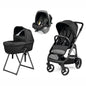 Trio Veloce + Culla Belvedere + Primo Viaggio SLK TRUE BLACK Peg Perego