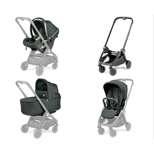 Trio City Loop + Pop Up Bassinet + Primo Viaggio Lounge METAL Peg Perego