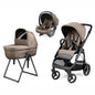 Trio Veloce + Culla Belvedere + Primo Viaggio Lounge PINE BARK Peg Perego