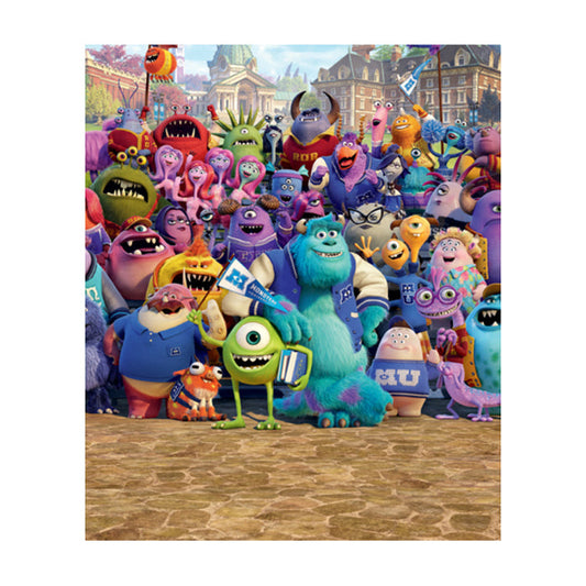 8 panel mural - Monsters University Walltastic